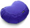 BODYMATE Halbmond Yogakissen 42cm lang 30cm breit und 15cm hoch Dunkelblau mit Buchweizen-Spelz Füllung – Maschinenwaschbarer Bezug aus 100% extra Dicker Baumwolle – Meditationskissen – Sitzkissen