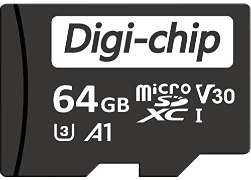 Digi-Chip Micro-SD-Speicherkarte für Nextbase Dash Cam 222, 322GW Dash Cam Kamera, 64 GB