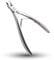Rui Smiths Cuticle Nippers, Professional, Stainless Steel, Japanese Handle, Mirror Finish, Double Spring (5mm Jaw/Half Jaw)