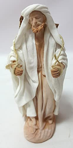 Arte Pesebre Figuras para Pintar Pastor con leña a la Espalda, para Figuras de 12 cm