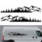 OPSLEA 2 x Auto Aufkleber Berg Aufkleber Baum Wald Berge Umriss Schweller Gebirge mit Wald Vinyl Grafik Aufkleber Kit für Car Camper RV Trailerca 190cm