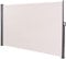 CLP Pantalla De Privacidad Lovington para Exteriores I Toldo Lateral para Jardin Impermeable De Poliéster & Aluminio, Color:Crema, Tamaño:180x350 cm