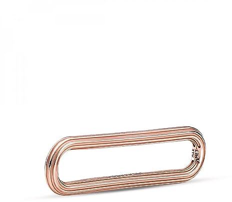 Pandora ME Styling Link 789656C00 - Enlace de metal chapado en oro rosa de 14 quilates, 7,8mm, Plata de ley chapada en, No es una piedra preciosa