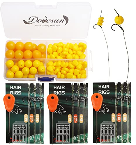Dovesun Carp Fishing Hair Rigs - Rig Kit with 41/151pcs Hooks Set #4/#2
