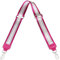 Schultergurt 5cm breit, Made in Italy, Schulterriemen für Taschen und Handtaschen, verstellbarer Taschengurt für Damen und Herren, DIY Zubehör Streifen Pink