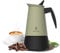 Cecotec Cafetera Italiana Piccolina 900 Green, Capacidad 450 ml para 9 tazas, Diseño elegante en Acero, Filtro Acero Inoxidable, Apta para todas las superficies, Válvula de seguridad, Cierre silicona