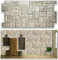 Grace Baltic - Panneaux muraux 3D pour décoration murale intérieure, non adhésifs, fins et élastiques, en PVC Calcaire Clair (18 unité / 8.82 m2)