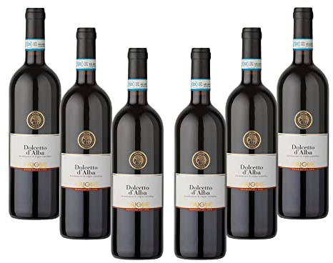 ARIONE | Vino Rosso Dolcetto d'Alba DOC, Annata 2023, Confezione da 6 Bottiglie da 750 ml