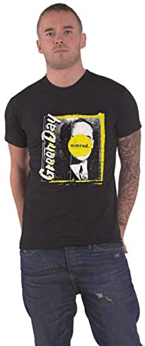 Green Day T Shirt Nimrod Tracklist Band Logo Official Unisex Black XL