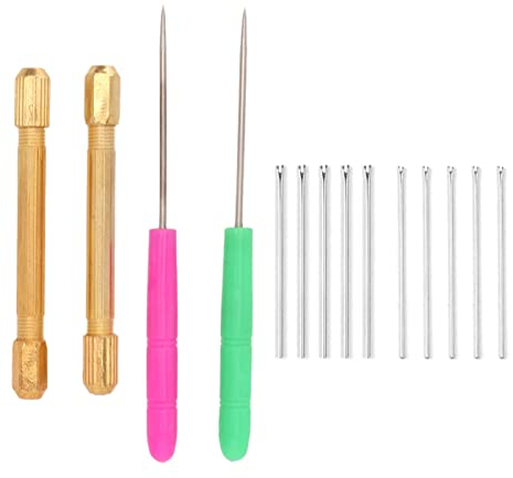 Herramienta para Hacer Pelo de Muñeca, Soporte para Herramientas de Enraizamiento de Pelo de Muñeca, 10 Agujas de Metal, Herramienta para Hacer Pelo de Muñeca Resistente,