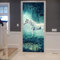 Türtapete Selbstklebend Türposter - Einhorn Tier Pferd 88 X 200 Cm - 3D Türaufkleber Wasserfest Türfolie Für Schlafzimmer Gang Tür Verschönern Deko - Kinderzimmer Wohnzimmer Küche Schlafzimmer Tür Fo