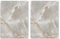 Pagnanno Hob Covers Chopping Board Pack of 2 - Versatile Kitchen Board Glass Worktop Savers - Heat Resistant Sink Boards, Worktop Protectors - Marble Effect Grey (Design 3, 50x40CM)