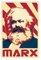 MExmob Karl Marx Leinwand-Poster, Schlafzimmer-Dekor, Sportlandschaft, Büro, Raumdekoration, Geschenk, ungerahmt, 30 x 45 cm