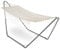 VonHaus Boho Fringe Hammock With Frame - Bohemian Style 1 Seater Garden Hammock with Stand - Portable & Easy Assembly 1 Person - Beige Freestanding with Durable Powder Coated Steel Frame