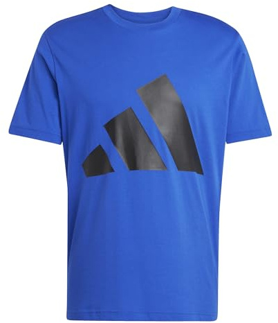 adidas Herren Essentials Big Logo Single Jersey Tee, Team royal Blue/Black, XXL
