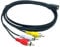 arlote 1.5M Usb A Female To 3 Phono Av Cable Lead Pc Tv Aux Audio Video Adapter