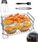 Heißluftfritteuse Zubehör für Ninja Dual, 3 Etagen Heißluftfritteuse Grillrost Multifunktional Gitter Edelstahl Airfryer Rack Zubehör für Ninja Foodi Max Dual Zone AF400EUCP 9,5L Ninja AF500EU 10,4L