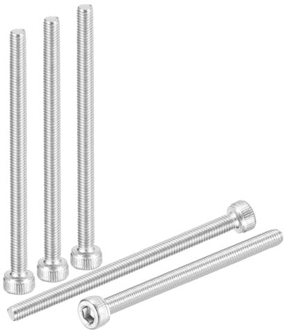 DTGN M3-0,5x45 Zylinderschrauben mit Innensechskant - 50 Stück Innensechskantschraube - für Schränke 3D-Drucker Motorrad Türgriffe - Linsenkopfschraube Vollgewinde Edelstahl 304