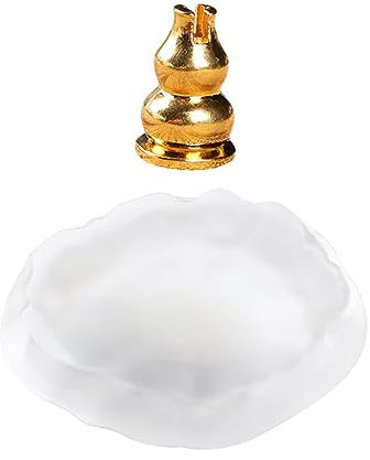 TOPBATHY Rückfluss-räuchergefäß Glas Wasserfall Weihrauchbrenner Räucherkegel-Halter Dekoration Ornament Hause