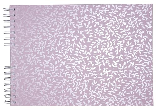 Exacompta - Ref 16064E - 1 Authentik spiral bound photo album - 150 photos - 50 white pages - format 32 x 22 cm - cover covered with candy pink coated paper