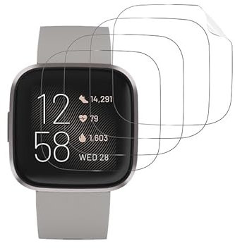 Banuyaw für Fitbit Versa 2 Schutzfolie Fitbit Versa 2 Folie, für Sensitive Touch Fitbit Versa 2 Panzerfolie Soft TPU Ultra HD Fitbit Versa 2 Displayschutzfolie, 4 Stück