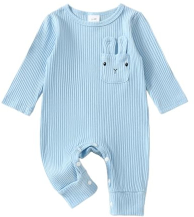 MNSWR Ostern Baby Kleidung Jungen,Baby Mädchen Ostern Outfit BVB Strampler Baby Pyjama Baby Baby Mädchen Baby Body Junge Osterhasen Kostüm Kind