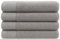 NOVOTEXTIL Toallas de Lavabo 50x100 cm – Juego 4 Toallas Mano 100% Algodón 480 g/m2 – Suaves y Absorbentes – Set Toallas Lavabo para Baño, Cocina o Tocador (Gris)