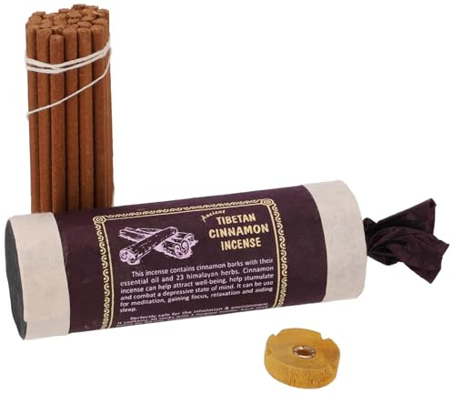 GURU SHOP Tibetische Natürliche Räucherstäbchen - Tibetan Cinnamon/Zimt, 12x4x4 cm