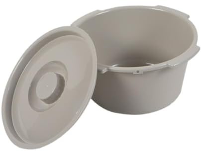 AMSLSIU Reemplazo de medio cubo para silla inodoro con tapa. Cubo resistente que ofrece seguridad para los usuarios. Soluciones para inodoros. Reemplazo de