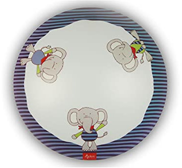 LED Kinderzimmer Deckenleuchte Ø35cm mit Lolo Lomardo Motiv dimmbar bringt gute Laune ins Kinderzimmer