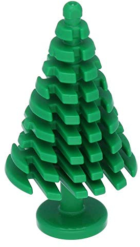10 x LEGO® Pflanzen, Baum Pinie groß 4 x 4 x 6 2/3 Grün