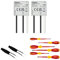 Bundle 2 x Theben 5400130 DIMAX 540 plus B Mini-UP Dimmer (“Dimmerle“) für die Nachrüstung ohne Neutralleiter, 2 x LED-Kompensationsmodul, Wiha 35389 Schraubendreher-Set 6-teilig