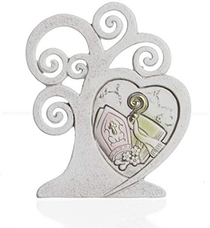 24 PEZZI, BombonieraALBERO DELLA VITA + SACRO CM 8, segnaposto, confettata. (siirb681) (CRESIMA)