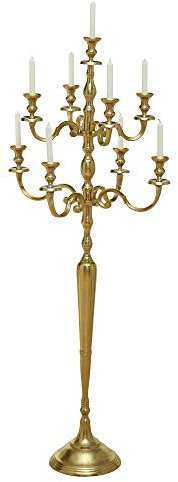 Immo Schwerer XXL Kerzenleuchter Gold 180cm Candelaber Kerzenständer Barock Antik