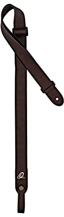Ortega Guitars Vegan Ukulele Strap – Adjustable Length – Vegan Series – CONNECT Strap Connector Included – Dark Brown (OSVU-BR)