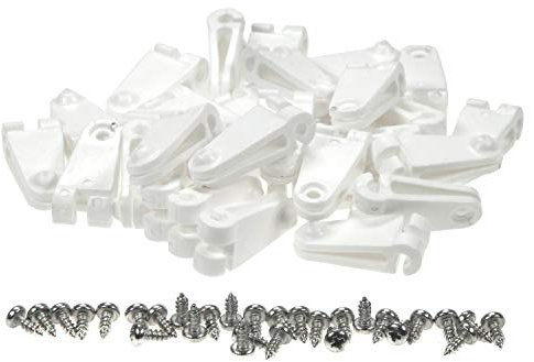 sunprotect 12589 Laufhaken inkl. Schrauben, Zubehör für Seilspann-Markise/Sonnensegel/Sonnenschutz für Pergola Wintergarten Terrasse, weiß (10er Pack)