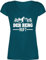 T-Shirt Damen V Ausschnitt - Skiurlaub Apres Ski - Der Berg Ruft - XL - Türkis - Skifahrer t Shirt skishirts skioutfit ruf Coole-Fun-t-Shirts skishirt après-ski-Party-Outfit apre Berge Tshirt