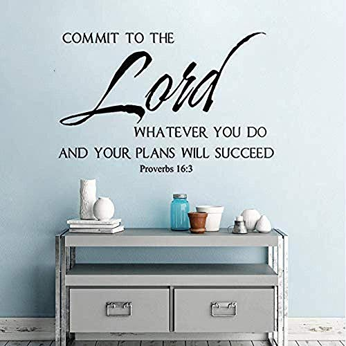 Pegatinas De Vinilo Para Pared, Decoración Del Hogar, Oferta Cristiana, Mural De Pared, Vinilo, Texto, Pegatina, 40 Cm X 63 Cm