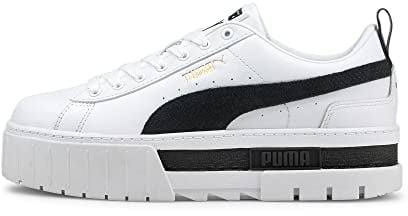 Puma Mayze Lth Wn's, Scarpe Da Ginnastica Donna, Multicolore White White, 36 EU