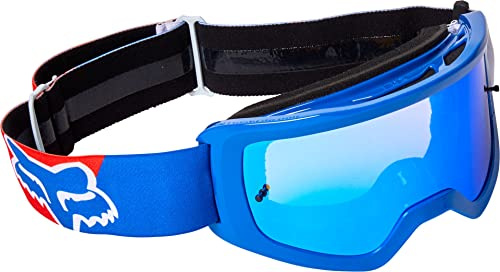 FOX Main Skew Mirrored Goggles White/Red/Blue OS