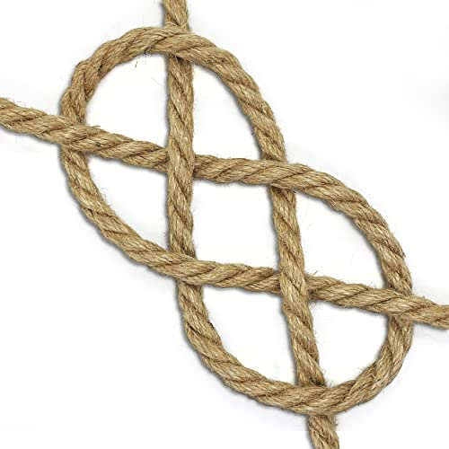 Wohnkult 3-100 m Juteseil Ø 6-32 mm Tauwerk Gartenseil Schnur Leine Trosse Dekoration (100, Ø 10 mm)