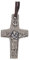 Holyart Kreuz Papst Franziskus Metall mit Band, 2x1,4cm