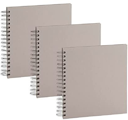 Rössler - S.O.H.O. Fotoalbum 230x230 mm Weiße Seiten Set 3 Taupe | Fotobuch zum Einkleben und Gestalten von Erinnerungen, Reisen und besonderen Momenten