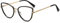 kachawoo Klassische Cat Eye Brille Rahmen Mode Metall TR90 Eyewears Elegante Anti Blue Light Prescription Brillen für Frauen (black gold frame)
