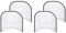 Cusstally Paquete de 4 filtros de pelusa para secadora, junta de fieltro para LG 5231EL1003B DLE2512W DLE2514W