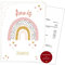 Zeugnismappe für DIN A4 Regenbogen | 𝗣𝗘𝗥𝗦𝗢𝗡𝗔𝗟𝗜𝗦𝗜𝗘𝗥𝗧 | 20 Klarsichthüllen für 𝗔𝗨𝗙𝗕𝗘𝗪𝗔𝗛𝗥𝗨𝗡𝗚 und 𝗦𝗖𝗛𝗨𝗧𝗭 von 𝗭𝗘𝗨𝗚𝗡𝗜𝗦𝗦𝗘𝗡 | Schule Mädchen Junge (Anni)