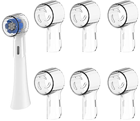 Kisstta 6 Stück Zahnbürsten Abdeckungen Kompatibel mit Oral B Aufsteckzahnbürsten, Schutzkappe für IO Ultimative Reinigung, Precision, CrossAction, Sensitive, Tiefenreinigung, 3D White Bürstenköpfe