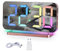 SZELAM Digital Clock,Alarm Clock Bedside,7.4''LED Mirror with 10 Modes RGB Night Light,11 Colors LED Display,Auto Dimming,USB C Charging Port,5 Levels Volume Desk Bedroom Teens, Rose Gold