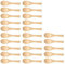 Bsowte Mini-Holzlöffel, handgefertigt, für Eis, Zucker, Marmelade, Honig, Kaffee, Teelöffel, Küche, Gewürze, Salz, Senf, 25 Stück