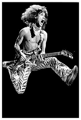 Eddie Van Halen Leinwand-Poster, Wandkunst, Dekor, Bild, Gemälde für Wohnzimmer, Schlafzimmer, Dekoration, ungerahmt, 30 x 45 cm